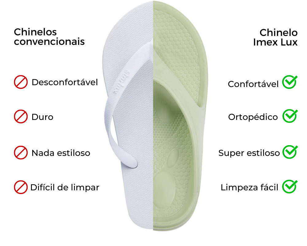 Chinelo Feminino Ortoclass Imex Lux