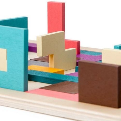 Tetris de Madeira - Brinquedo Educativo