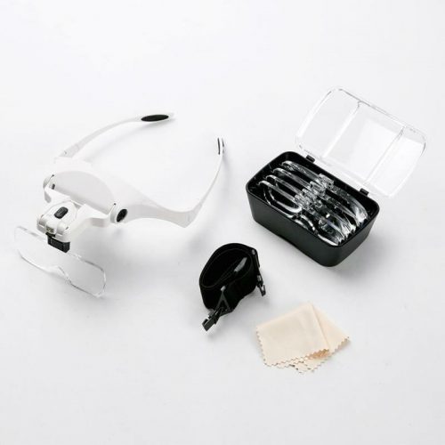 Óculos Lupa de LED Profissional com 5 Lentes - Glass Pro™